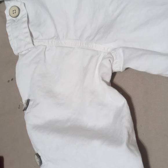 Bnwot!! Diesel rain jacket in white sz med. Med weight zip up and buttons w ties - Picture 3 of 12